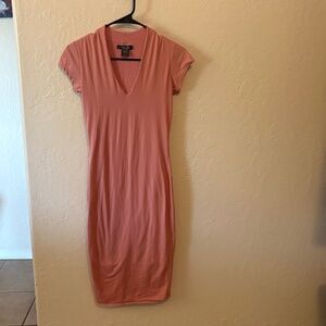 Joe & Elle Sleek dress with lining, Rose Pink, Sz M, preloved excellent